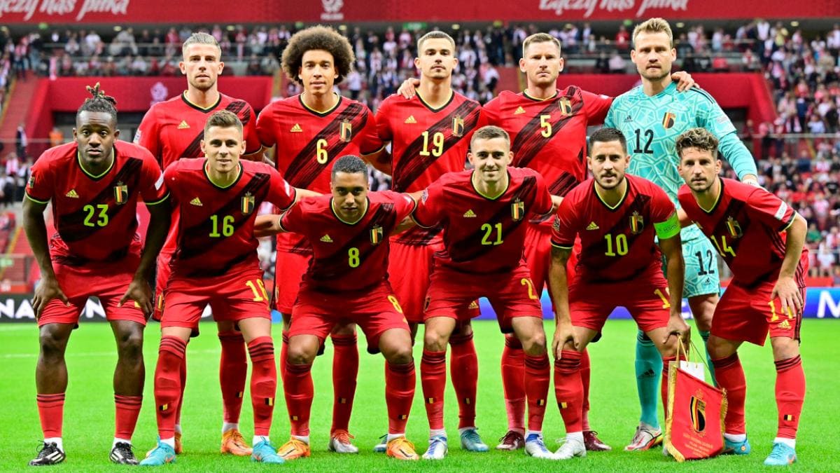 teamfoto voor Belgium