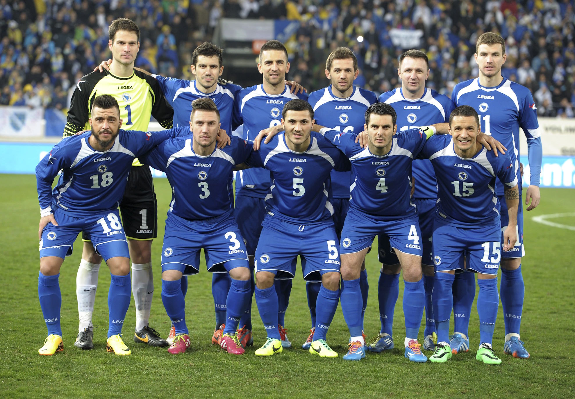teamfoto voor Bosnia-Herzegovina