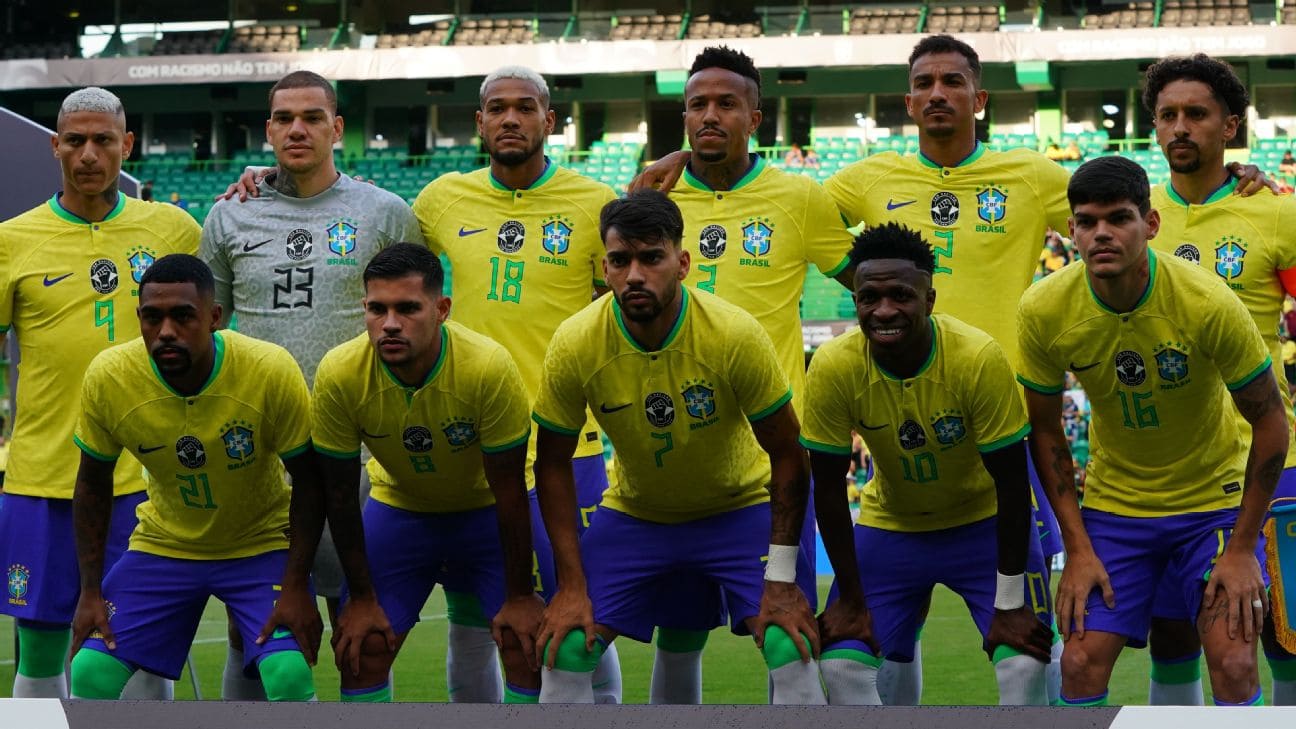teamfoto voor Brazil