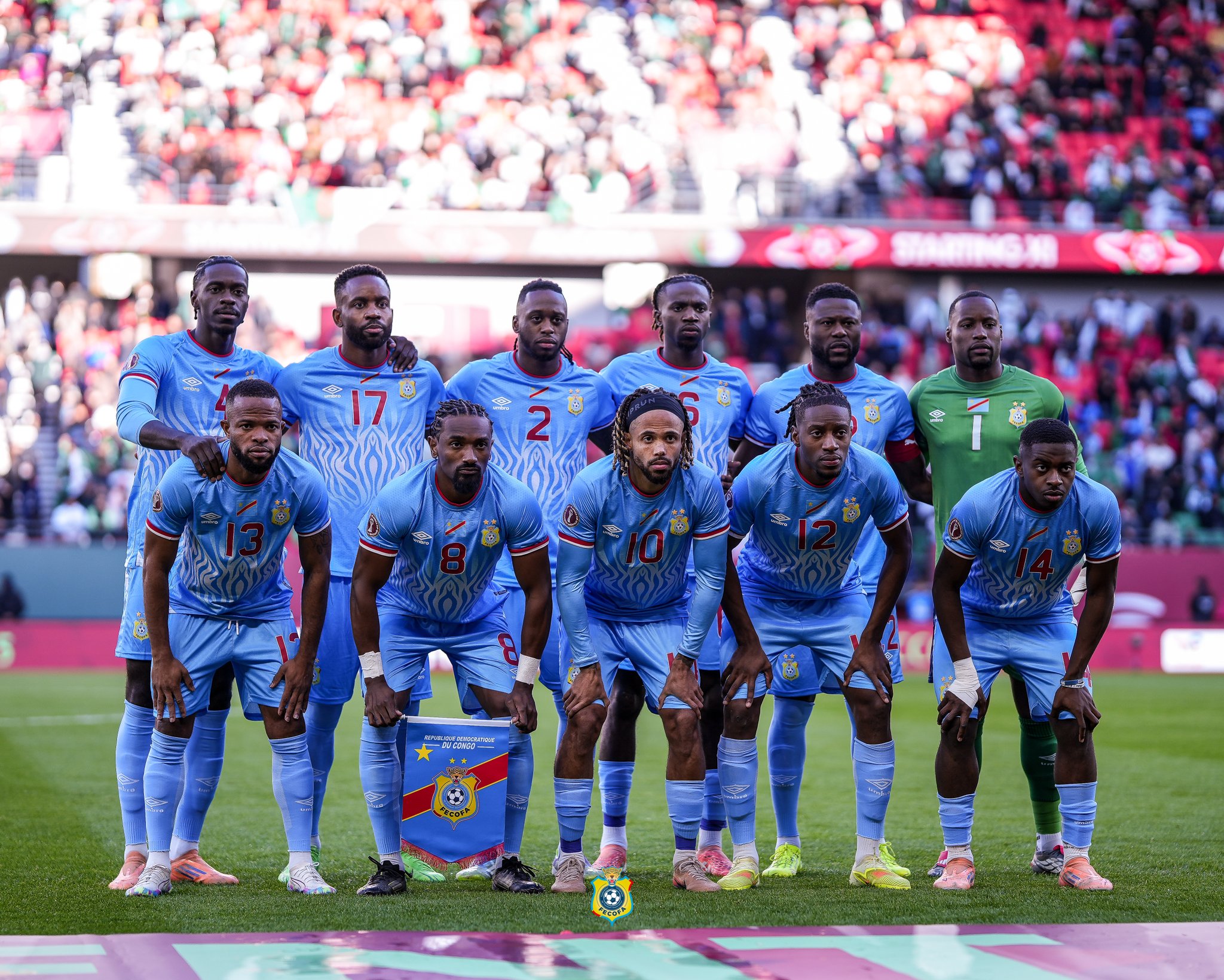 teamfoto voor Congo DR