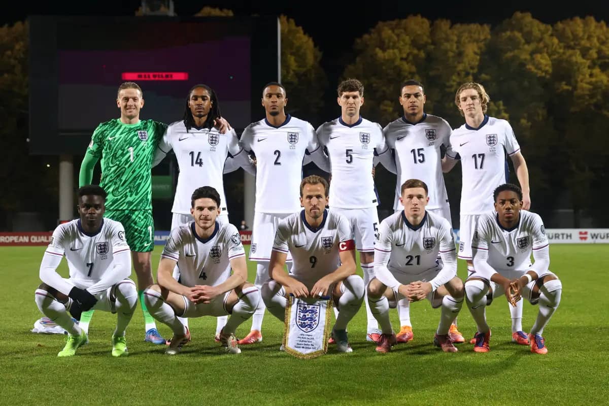 teamfoto voor England