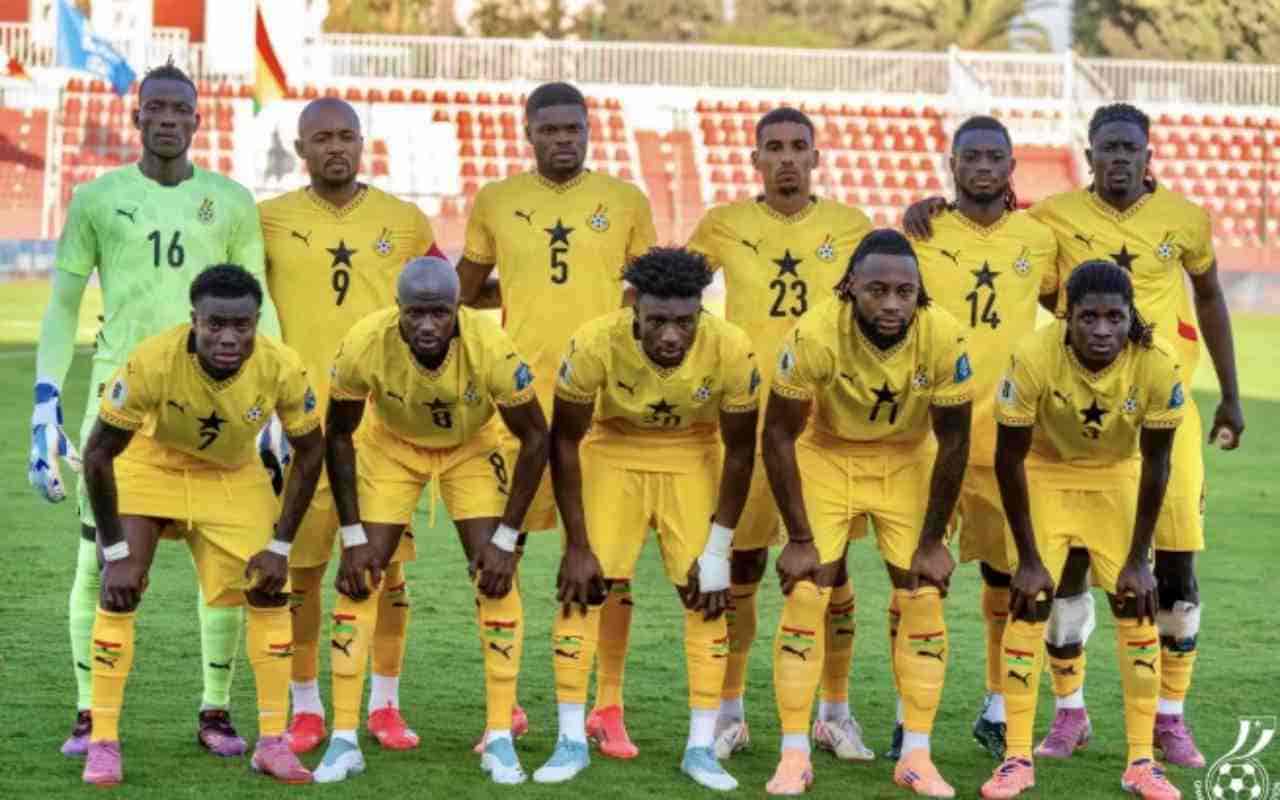 teamfoto voor Ghana