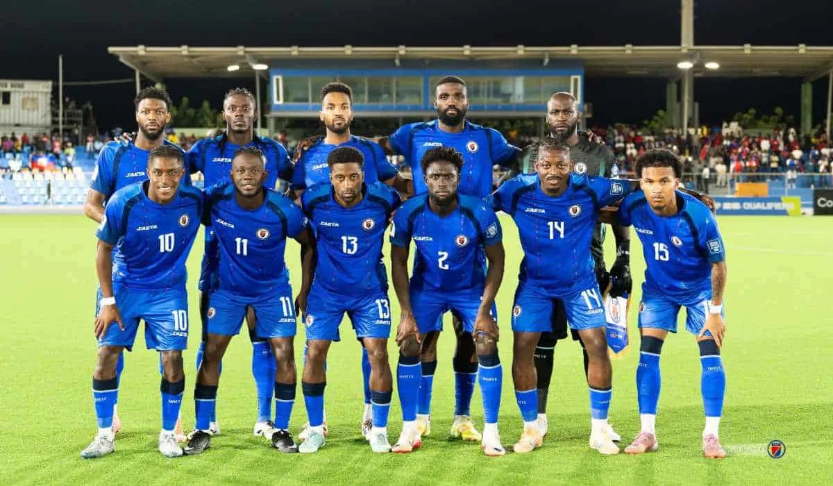 teamfoto voor Haiti