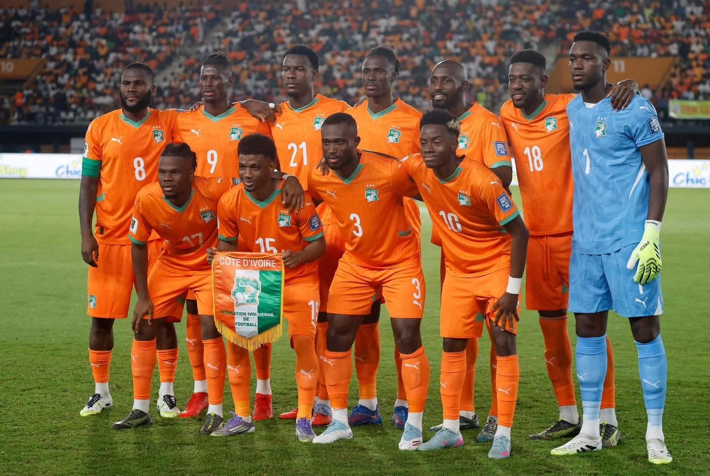 teamfoto voor Ivory Coast