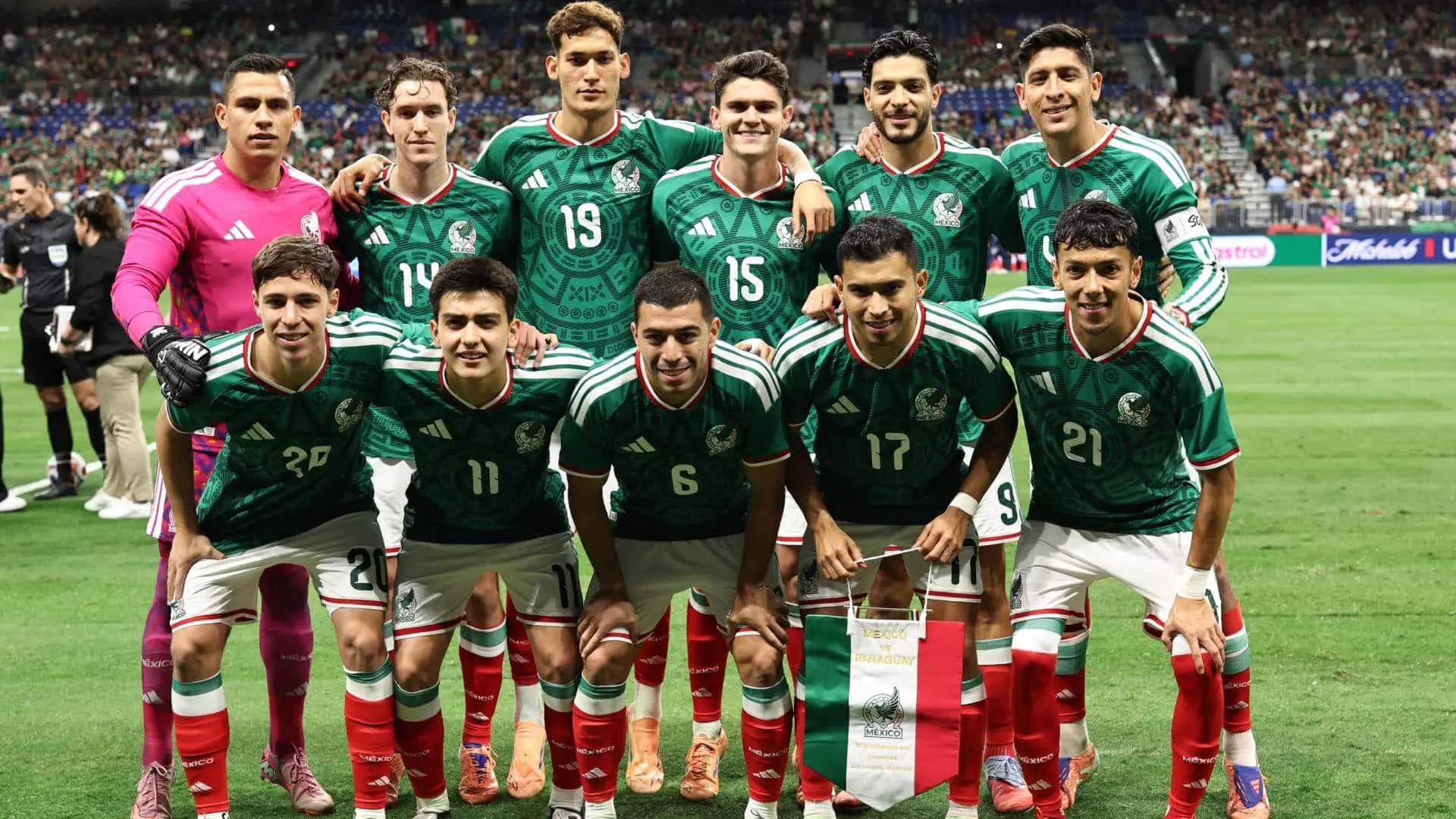 teamfoto voor Mexico