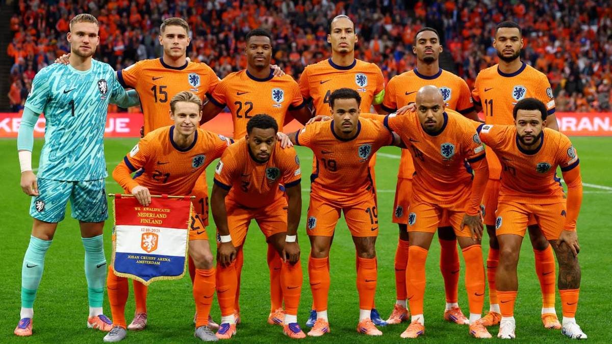 teamfoto voor Netherlands