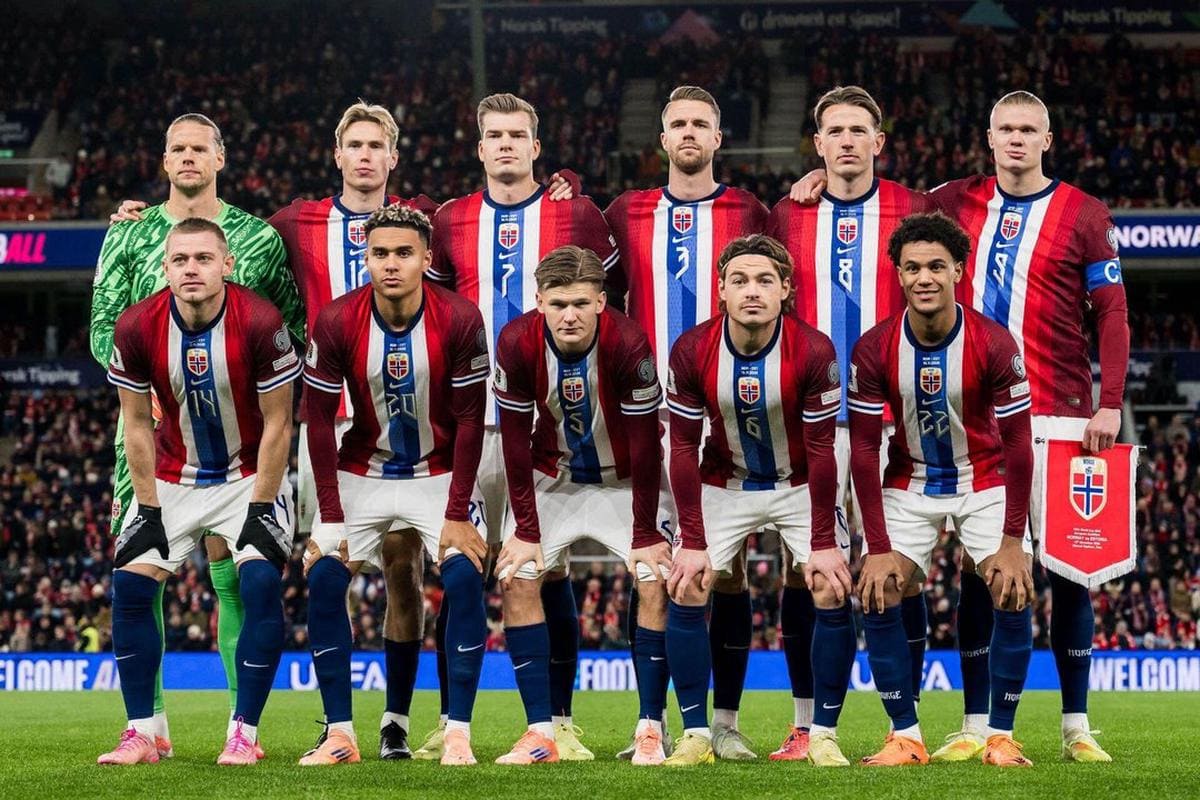 teamfoto voor Norway