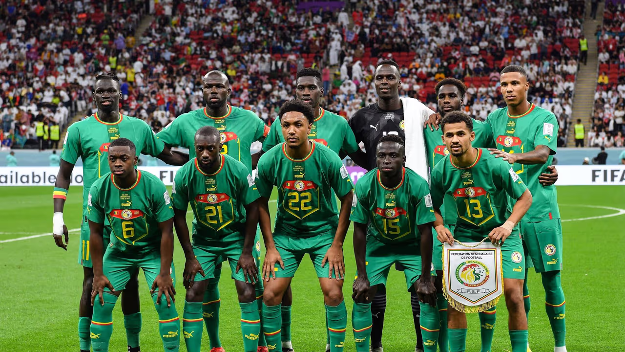 teamfoto voor Senegal