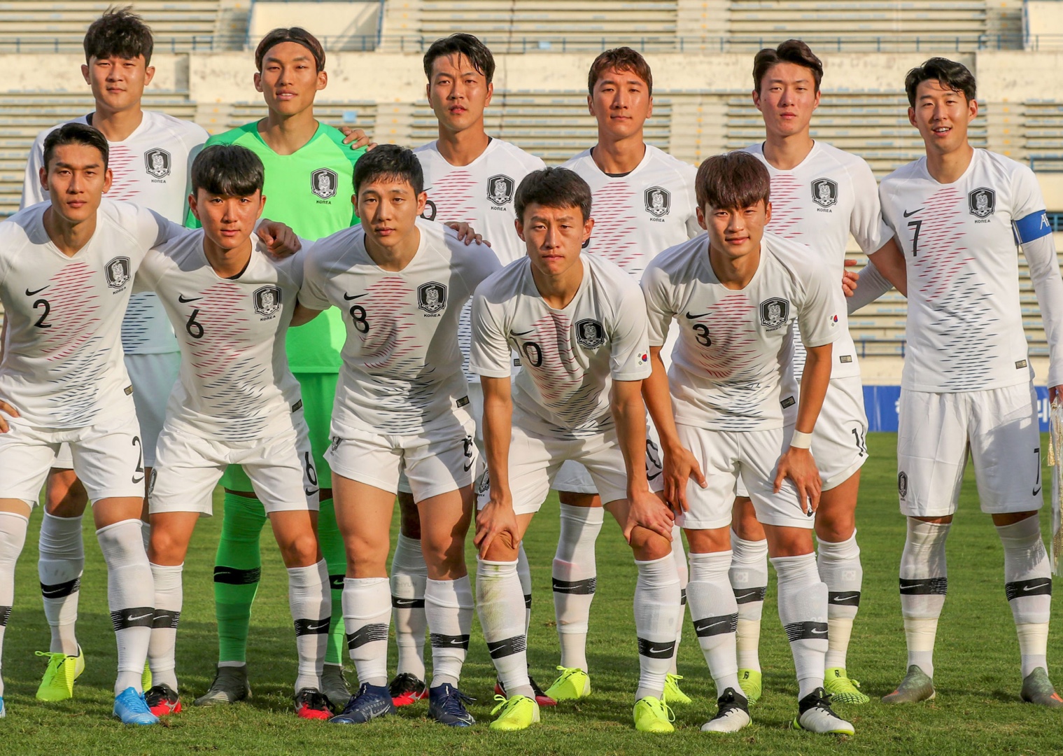 teamfoto voor South Korea