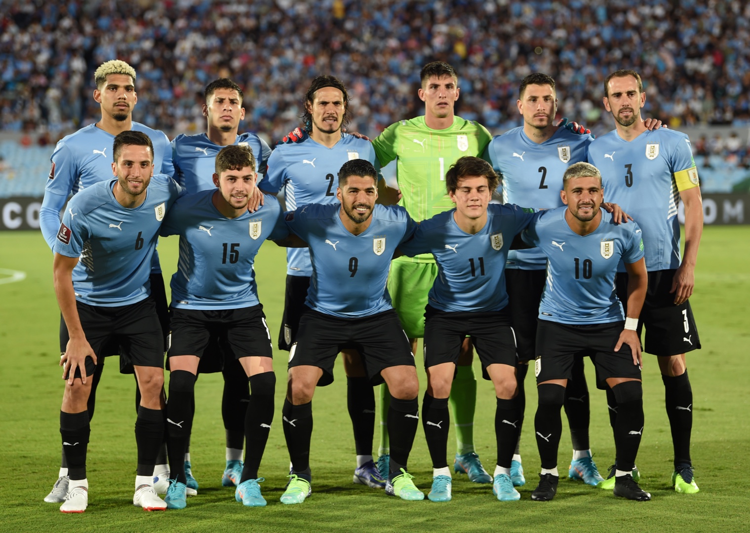 teamfoto voor Uruguay